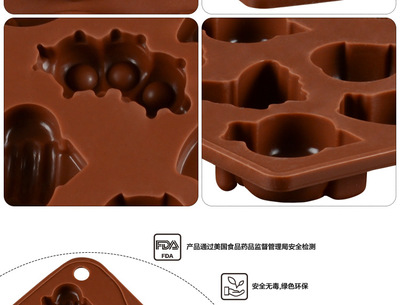 廠家現貨批發 硅膠巧克力模具，昆蟲造型硅膠巧克力模與冰格模的創新應用